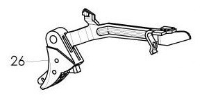 thumbnail image 2 of CURVED FACE CARRY TRIGGER W/ BAR FOR GEN 3 FOR GL0CK MOD 17, 19, 23, 26, 27, B/R 2 of 5