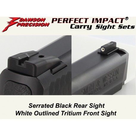 Dawson Black / Tritium Carry Set (M&P)