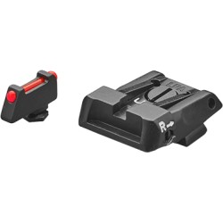 LPA Black / Fiber Sight Set (Glock)